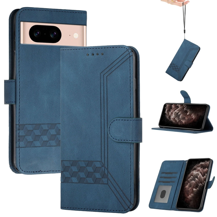 Cubic Skin Feel Flip Leather Phone Case, For Google Pixel 11a, For Google Pixel 10a, For Google Pixel 10 Pro XL, For Google Pixel 10 / Pixel 10 Pro, For Google Pixel 9a, For Google Pixel 9 Pro, For Google Pixel 9, For Google Pixel 8a