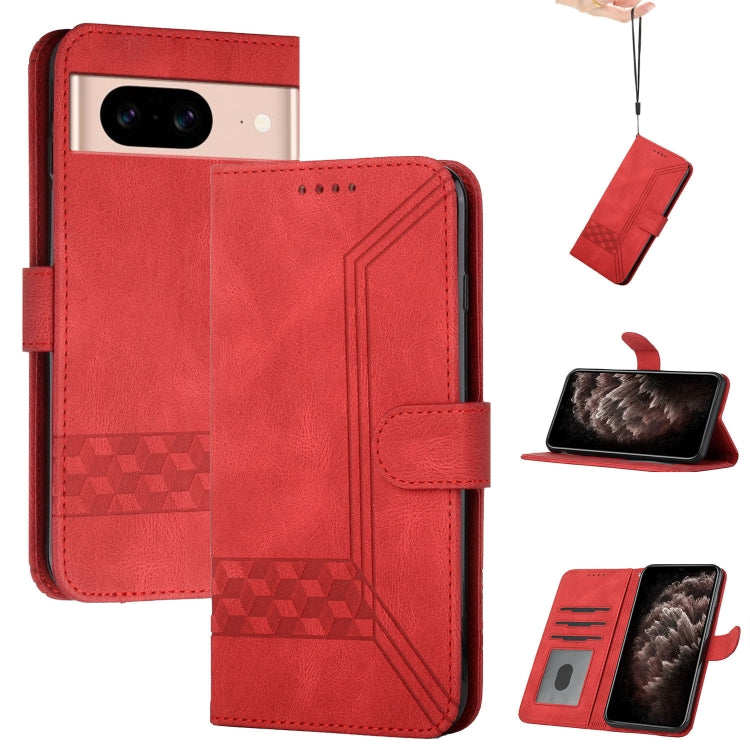 Cubic Skin Feel Flip Leather Phone Case, For Google Pixel 11a, For Google Pixel 10a, For Google Pixel 10 Pro XL, For Google Pixel 10 / Pixel 10 Pro, For Google Pixel 9a, For Google Pixel 9 Pro, For Google Pixel 9, For Google Pixel 8a