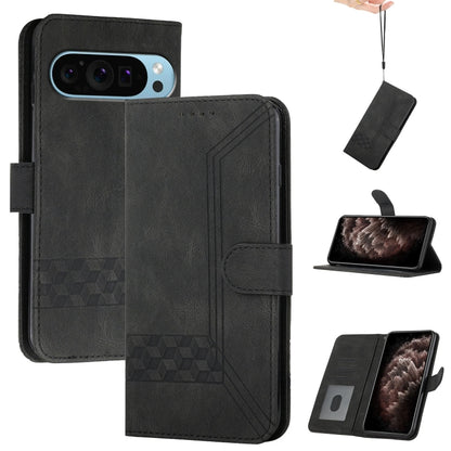 Cubic Skin Feel Flip Leather Phone Case, For Google Pixel 11a, For Google Pixel 10a, For Google Pixel 10 Pro XL, For Google Pixel 10 / Pixel 10 Pro, For Google Pixel 9a, For Google Pixel 9 Pro, For Google Pixel 9, For Google Pixel 8a