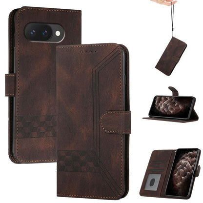 Cubic Skin Feel Flip Leather Phone Case, For Google Pixel 11a, For Google Pixel 10a, For Google Pixel 10 Pro XL, For Google Pixel 10 / Pixel 10 Pro, For Google Pixel 9a, For Google Pixel 9 Pro, For Google Pixel 9, For Google Pixel 8a