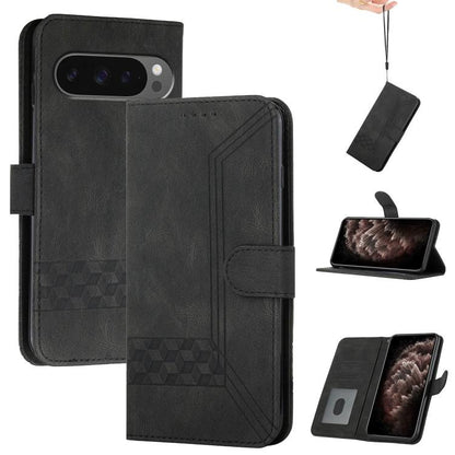 Cubic Skin Feel Flip Leather Phone Case, For Google Pixel 11a, For Google Pixel 10a, For Google Pixel 10 Pro XL, For Google Pixel 10 / Pixel 10 Pro, For Google Pixel 9a, For Google Pixel 9 Pro, For Google Pixel 9, For Google Pixel 8a
