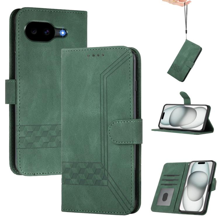 Cubic Skin Feel Flip Leather Phone Case, For Google Pixel 11a, For Google Pixel 10a, For Google Pixel 10 Pro XL, For Google Pixel 10 / Pixel 10 Pro, For Google Pixel 9a, For Google Pixel 9 Pro, For Google Pixel 9, For Google Pixel 8a