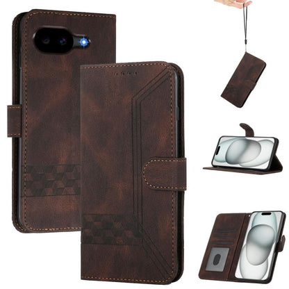 Cubic Skin Feel Flip Leather Phone Case, For Google Pixel 11a, For Google Pixel 10a, For Google Pixel 10 Pro XL, For Google Pixel 10 / Pixel 10 Pro, For Google Pixel 9a, For Google Pixel 9 Pro, For Google Pixel 9, For Google Pixel 8a