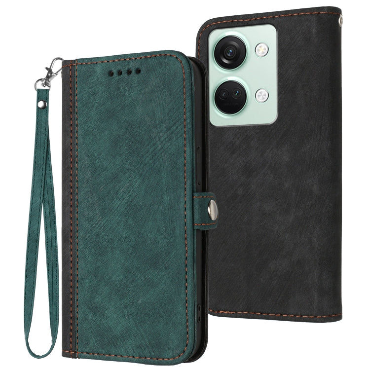 Side Buckle Double Fold Hand Strap Leather Phone Case, For OnePlus Turbo 6 / 6V, For OnePlus Ace 6, For OnePlus 15, For OnePlus 13T, For OnePlus Ace 5 / 13R Global, For OnePlus 12, For OnePlus Ace 2V