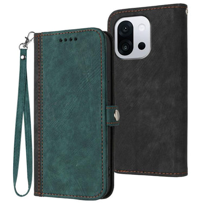 Side Buckle Double Fold Hand Strap Leather Phone Case, For OnePlus Turbo 6 / 6V, For OnePlus Ace 6, For OnePlus 15, For OnePlus 13T, For OnePlus Ace 5 / 13R Global, For OnePlus 12, For OnePlus Ace 2V
