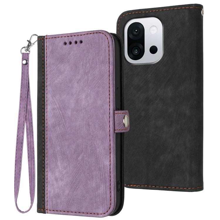 Side Buckle Double Fold Hand Strap Leather Phone Case, For OnePlus Turbo 6 / 6V, For OnePlus Ace 6, For OnePlus 15, For OnePlus 13T, For OnePlus Ace 5 / 13R Global, For OnePlus 12, For OnePlus Ace 2V