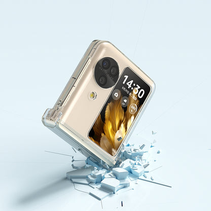TPU+PC Transparent Phone Case, For OPPO Find N3 Flip