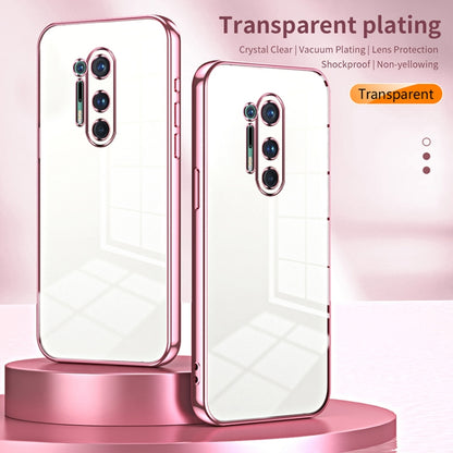 Transparent Plating Fine Hole Phone Case, For OnePlus 8 Pro, For OnePlus 8