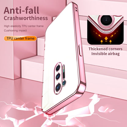 Transparent Plating Fine Hole Phone Case, For OnePlus 8 Pro, For OnePlus 8