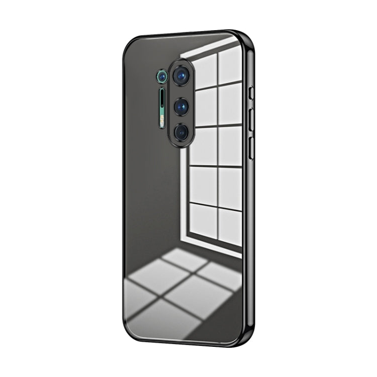 Transparent Plating Fine Hole Phone Case, For OnePlus 8 Pro, For OnePlus 8
