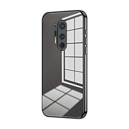 Transparent Plating Fine Hole Phone Case, For OnePlus 8 Pro, For OnePlus 8