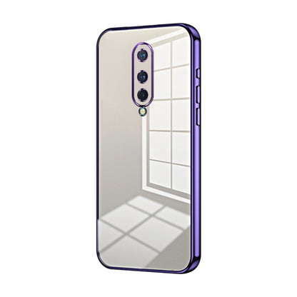 Transparent Plating Fine Hole Phone Case, For OnePlus 8 Pro, For OnePlus 8
