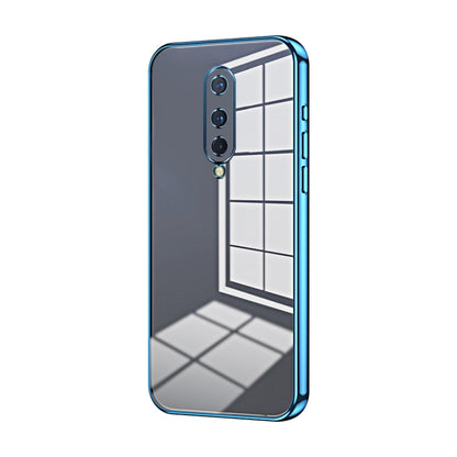 Transparent Plating Fine Hole Phone Case, For OnePlus 8 Pro, For OnePlus 8