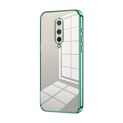 Transparent Plating Fine Hole Phone Case, For OnePlus 8 Pro, For OnePlus 8