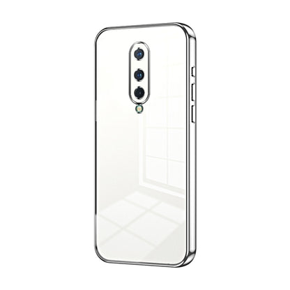 Transparent Plating Fine Hole Phone Case, For OnePlus 8 Pro, For OnePlus 8