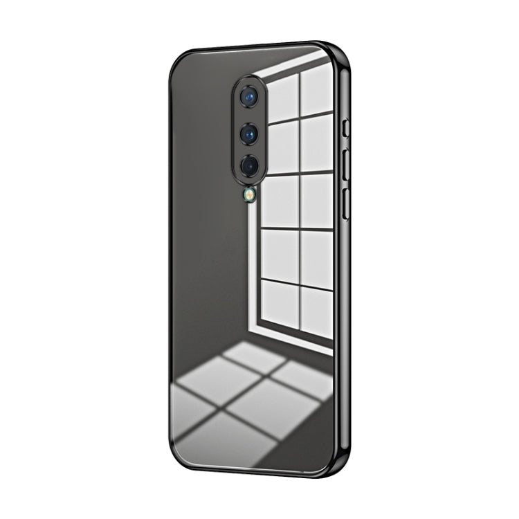 Transparent Plating Fine Hole Phone Case, For OnePlus 8 Pro, For OnePlus 8