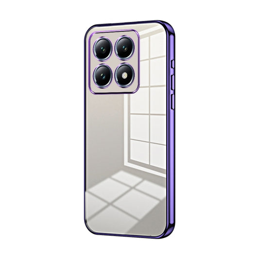 Transparent Plating Fine Hole Phone Case, For Xiaomi 14T Pro, For Xiaomi 14T, For Xiaomi 14 Ultra, For Xiaomi 14 Pro, For Xiaomi 14, For Xiaomi 13 Ultra, For Xiaomi Civi 3, For Xiaomi Civi 2 / 13 Lite, For Xiaomi 13 Pro, For Xiaomi 13, For Xiaomi 12T Pro