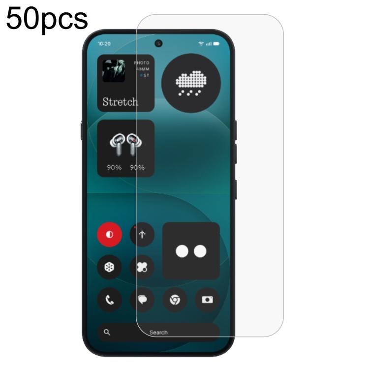 50pcs 0.26mm 9H 2.5D Tempered Glass Film, For Nothing Phone 4a Pro, For Nothing Phone 4a, For Nothing Phone 3, For Nothing CMF Phone 2 Pro, For Nothing Phone 3a, For Nothing Phone 3a Pro, For Nothing Phone 2a Plus, For Nothing CMF Phone 1              ...
