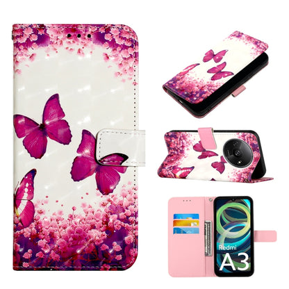 Cream leather flip phone case with pink butterflies and cherry blossom print