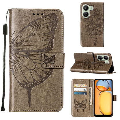 Embossed Butterfly Leather Phone Case, For Xiaomi Redmi Note 13 5G Global, For Xiaomi Redmi 13C, For Xiaomi Redmi Note 13 Pro+ 5G, For Xiaomi Redmi Note 13 Pro 5G Global, For Xiaomi Poco M6 Pro 5G / Redmi 12 4G/5G, For Xiaomi Redmi K70 / K70 Pro       ...