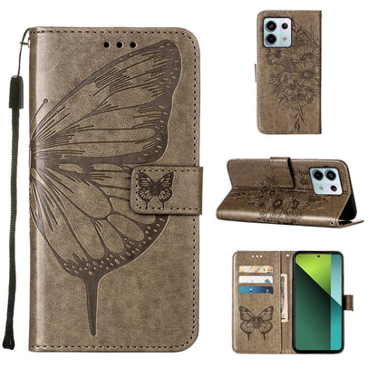 Embossed Butterfly Leather Phone Case, For Xiaomi Redmi Note 13 5G Global, For Xiaomi Redmi 13C, For Xiaomi Redmi Note 13 Pro+ 5G, For Xiaomi Redmi Note 13 Pro 5G Global, For Xiaomi Poco M6 Pro 5G / Redmi 12 4G/5G, For Xiaomi Redmi K70 / K70 Pro       ...