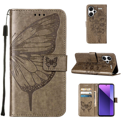 Embossed Butterfly Leather Phone Case, For Xiaomi Redmi Note 13 5G Global, For Xiaomi Redmi 13C, For Xiaomi Redmi Note 13 Pro+ 5G, For Xiaomi Redmi Note 13 Pro 5G Global, For Xiaomi Poco M6 Pro 5G / Redmi 12 4G/5G, For Xiaomi Redmi K70 / K70 Pro       ...