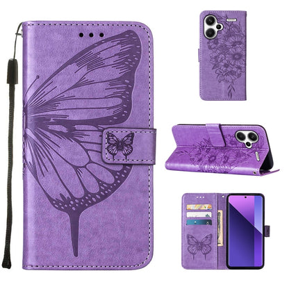 Embossed Butterfly Leather Phone Case, For Xiaomi Redmi Note 13 5G Global, For Xiaomi Redmi 13C, For Xiaomi Redmi Note 13 Pro+ 5G, For Xiaomi Redmi Note 13 Pro 5G Global, For Xiaomi Poco M6 Pro 5G / Redmi 12 4G/5G, For Xiaomi Redmi K70 / K70 Pro       ...