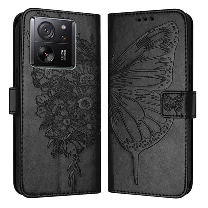 Embossed Butterfly Leather Phone Case, For Xiaomi Redmi Note 13 5G Global, For Xiaomi Redmi 13C, For Xiaomi Redmi Note 13 Pro+ 5G, For Xiaomi Redmi Note 13 Pro 5G Global, For Xiaomi Poco M6 Pro 5G / Redmi 12 4G/5G, For Xiaomi Redmi K70 / K70 Pro       ...