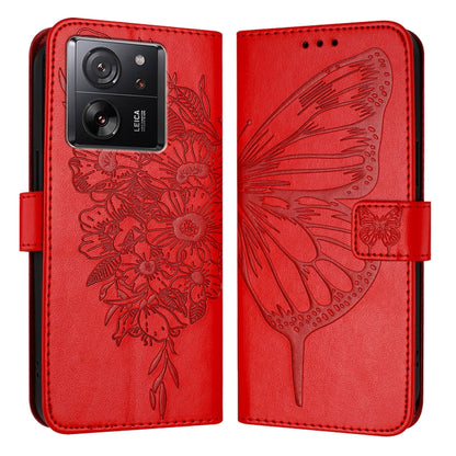 Embossed Butterfly Leather Phone Case, For Xiaomi Redmi Note 13 5G Global, For Xiaomi Redmi 13C, For Xiaomi Redmi Note 13 Pro+ 5G, For Xiaomi Redmi Note 13 Pro 5G Global, For Xiaomi Poco M6 Pro 5G / Redmi 12 4G/5G, For Xiaomi Redmi K70 / K70 Pro       ...