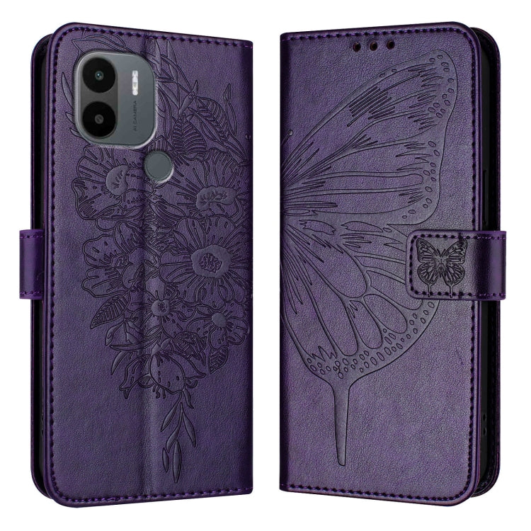 Embossed Butterfly Leather Phone Case, For Xiaomi Redmi Note 13 5G Global, For Xiaomi Redmi 13C, For Xiaomi Redmi Note 13 Pro+ 5G, For Xiaomi Redmi Note 13 Pro 5G Global, For Xiaomi Poco M6 Pro 5G / Redmi 12 4G/5G, For Xiaomi Redmi K70 / K70 Pro       ...