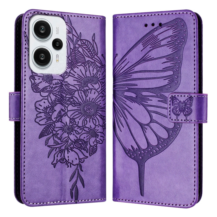 Embossed Butterfly Leather Phone Case, For Xiaomi Redmi Note 13 5G Global, For Xiaomi Redmi 13C, For Xiaomi Redmi Note 13 Pro+ 5G, For Xiaomi Redmi Note 13 Pro 5G Global, For Xiaomi Poco M6 Pro 5G / Redmi 12 4G/5G, For Xiaomi Redmi K70 / K70 Pro       ...