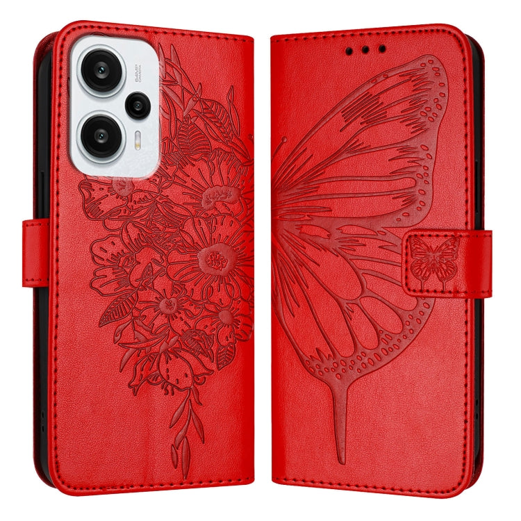 Embossed Butterfly Leather Phone Case, For Xiaomi Redmi Note 13 5G Global, For Xiaomi Redmi 13C, For Xiaomi Redmi Note 13 Pro+ 5G, For Xiaomi Redmi Note 13 Pro 5G Global, For Xiaomi Poco M6 Pro 5G / Redmi 12 4G/5G, For Xiaomi Redmi K70 / K70 Pro       ...