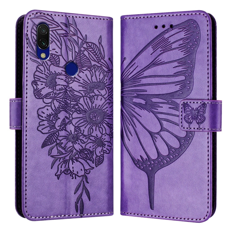Embossed Butterfly Leather Phone Case, For Xiaomi Mi CC9e / Mi A3, For Xiaomi Redmi Note 7/Note 7S/Note 7 Pro, For Xiaomi Redmi 7