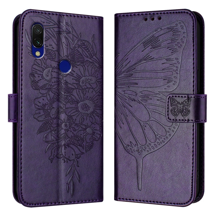Embossed Butterfly Leather Phone Case, For Xiaomi Mi CC9e / Mi A3, For Xiaomi Redmi Note 7/Note 7S/Note 7 Pro, For Xiaomi Redmi 7