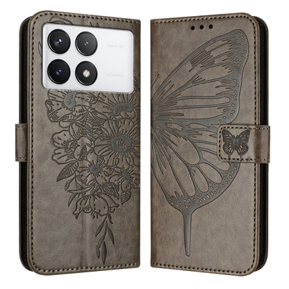 Embossed Butterfly Leather Phone Case, For Xiaomi Redmi Note 13 5G Global, For Xiaomi Redmi 13C, For Xiaomi Redmi Note 13 Pro+ 5G, For Xiaomi Redmi Note 13 Pro 5G Global, For Xiaomi Poco M6 Pro 5G / Redmi 12 4G/5G, For Xiaomi Redmi K70 / K70 Pro       ...