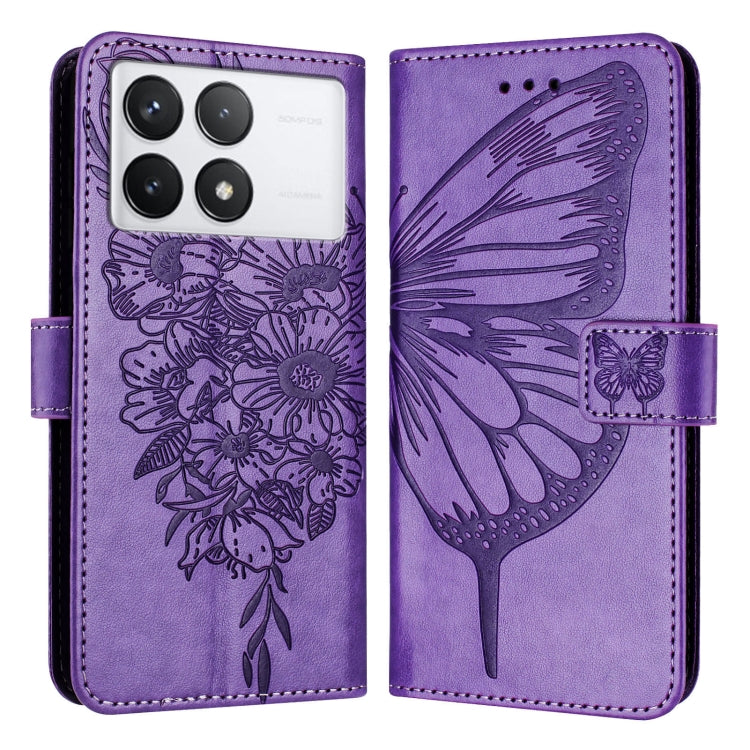 Embossed Butterfly Leather Phone Case, For Xiaomi Redmi Note 13 5G Global, For Xiaomi Redmi 13C, For Xiaomi Redmi Note 13 Pro+ 5G, For Xiaomi Redmi Note 13 Pro 5G Global, For Xiaomi Poco M6 Pro 5G / Redmi 12 4G/5G, For Xiaomi Redmi K70 / K70 Pro       ...