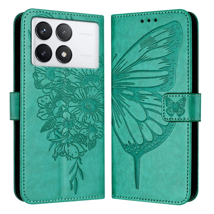 Embossed Butterfly Leather Phone Case, For Xiaomi Redmi Note 13 5G Global, For Xiaomi Redmi 13C, For Xiaomi Redmi Note 13 Pro+ 5G, For Xiaomi Redmi Note 13 Pro 5G Global, For Xiaomi Poco M6 Pro 5G / Redmi 12 4G/5G, For Xiaomi Redmi K70 / K70 Pro       ...