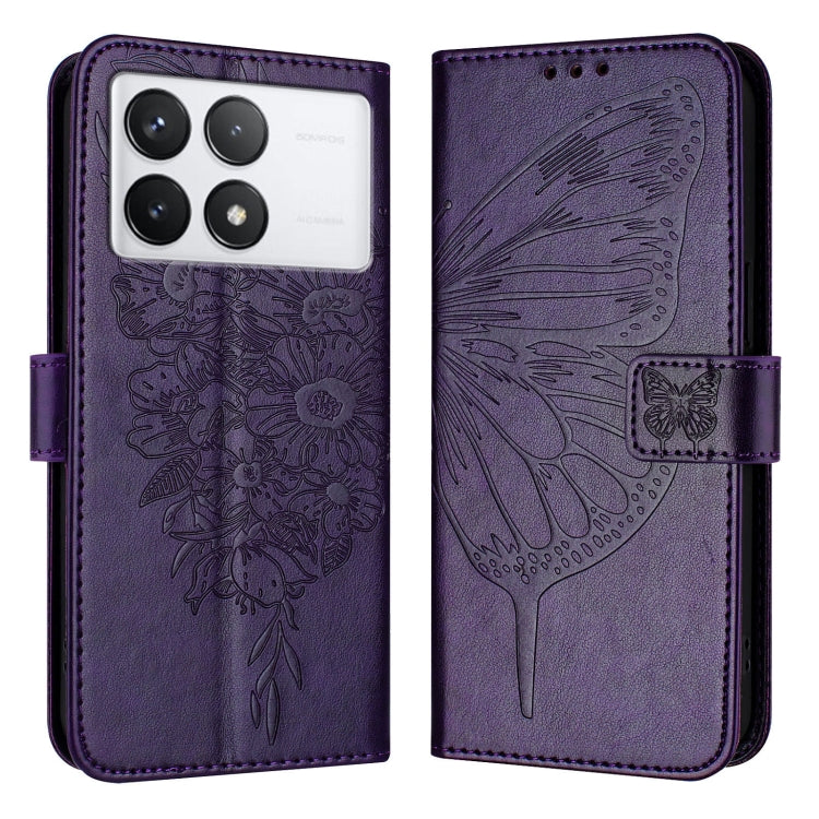 Embossed Butterfly Leather Phone Case, For Xiaomi Redmi Note 13 5G Global, For Xiaomi Redmi 13C, For Xiaomi Redmi Note 13 Pro+ 5G, For Xiaomi Redmi Note 13 Pro 5G Global, For Xiaomi Poco M6 Pro 5G / Redmi 12 4G/5G, For Xiaomi Redmi K70 / K70 Pro       ...