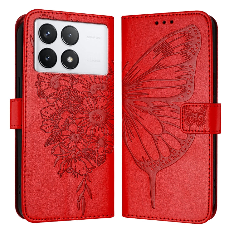 Embossed Butterfly Leather Phone Case, For Xiaomi Redmi Note 13 5G Global, For Xiaomi Redmi 13C, For Xiaomi Redmi Note 13 Pro+ 5G, For Xiaomi Redmi Note 13 Pro 5G Global, For Xiaomi Poco M6 Pro 5G / Redmi 12 4G/5G, For Xiaomi Redmi K70 / K70 Pro       ...
