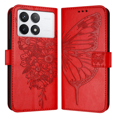Embossed Butterfly Leather Phone Case, For Xiaomi Redmi Note 13 5G Global, For Xiaomi Redmi 13C, For Xiaomi Redmi Note 13 Pro+ 5G, For Xiaomi Redmi Note 13 Pro 5G Global, For Xiaomi Poco M6 Pro 5G / Redmi 12 4G/5G, For Xiaomi Redmi K70 / K70 Pro       ...