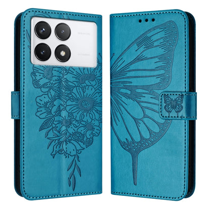 Embossed Butterfly Leather Phone Case, For Xiaomi Redmi Note 13 5G Global, For Xiaomi Redmi 13C, For Xiaomi Redmi Note 13 Pro+ 5G, For Xiaomi Redmi Note 13 Pro 5G Global, For Xiaomi Poco M6 Pro 5G / Redmi 12 4G/5G, For Xiaomi Redmi K70 / K70 Pro       ...