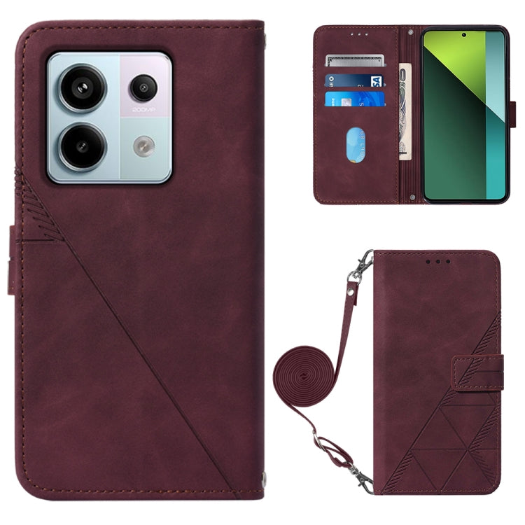 Crossbody 3D Embossed Flip Leather Phone Case, For Xiaomi Poco M6 Pro 4G, For Xiaomi Redmi A3, For Xiaomi Redmi Note 13 Pro 4G Global, For Xiaomi Redmi Note 13 4G Global, For Xiaomi Redmi K70E, For Xiaomi Poco X6 Pro, For Xiaomi Redmi Note 13 5G Global...