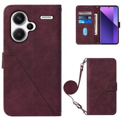 Crossbody 3D Embossed Flip Leather Phone Case, For Xiaomi Poco M6 Pro 4G, For Xiaomi Redmi A3, For Xiaomi Redmi Note 13 Pro 4G Global, For Xiaomi Redmi Note 13 4G Global, For Xiaomi Redmi K70E, For Xiaomi Poco X6 Pro, For Xiaomi Redmi Note 13 5G Global...