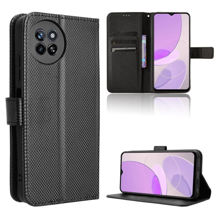 Diamond Texture Leather Phone Case, For itel S23 S665L