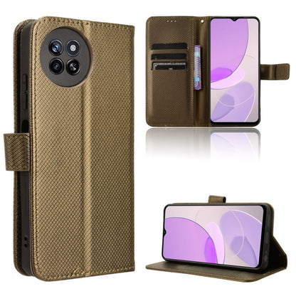 Diamond Texture Leather Phone Case, For itel S23 S665L