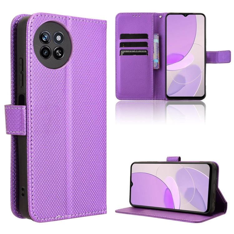 Diamond Texture Leather Phone Case, For itel S23 S665L