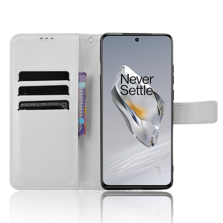 Diamond Texture Leather Phone Case, For OnePlus 12