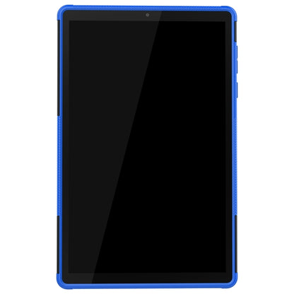 Blue-edged tablet case with slim frame and front cutouts