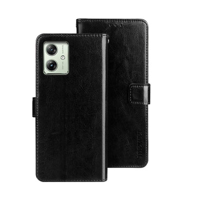 idewei Crazy Horse Texture Leather Phone Case, For Motorola Moto G54 5G EU