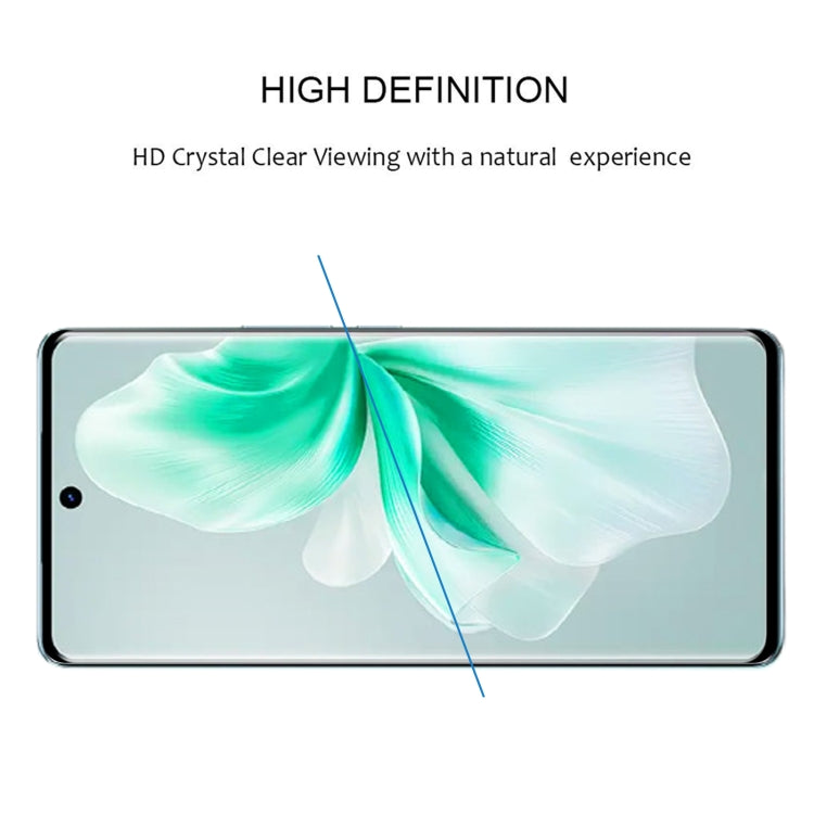 3D Curved Edge Full Screen Tempered Glass Film, For vivo V30 / V30 Pro